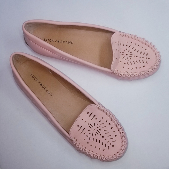 🌸‎ Lucky brand | Pink Suede Mocassin Flat, size 10 - Picture 5 of 8